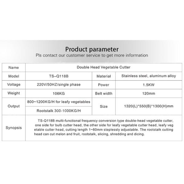 Double head vegetable cutting machine Onions Saiko persimmon papaya Potato Carrot okra Greens Lettuce Cao Xin Baby Cabbage Chinese Cabbage Cabbage