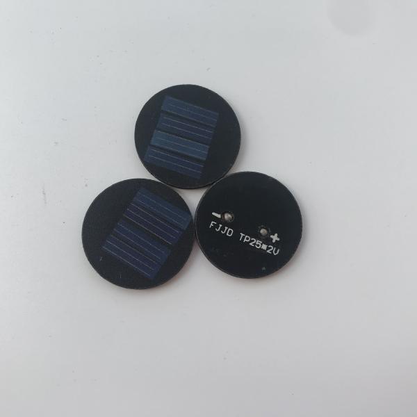 Small 28mm Round Solar Panels Polysilicon Solar cell Solar system solar garden