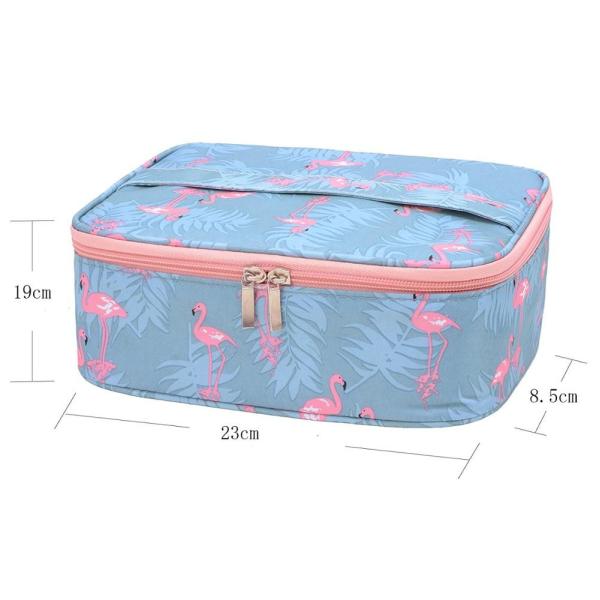 Buy Flamingo Fabric Gym Toiletry Bag Machine Washable Popular Tear Resistant at wholesale prices