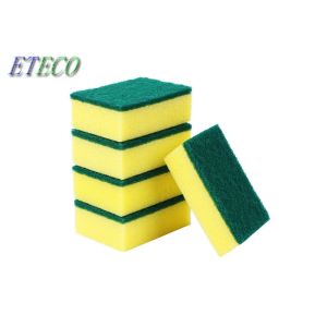 Scouring Pad Soft Cleaning Sponge , Dish Scrub Brush Detergent Saving