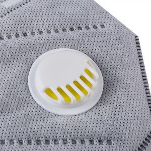 Grey Color Disposable Earloop Face Mask 4 Layers Non Woven Fabric Material