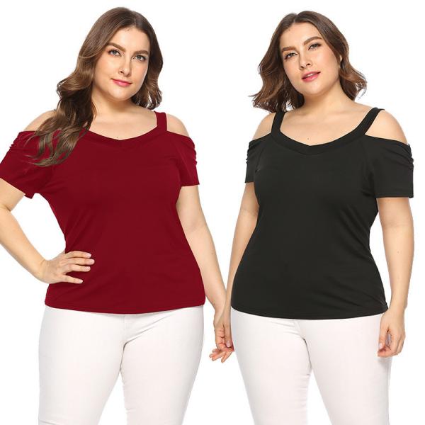 Ready to Ship In Stock Fast Dispatch Hot Selling Women Plus Size Short Sleeve