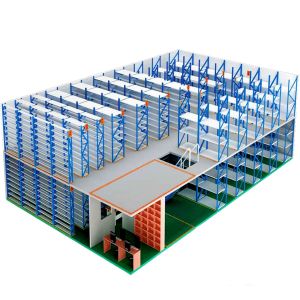 Q235B Stainless Steel Multilayer Shelf Mezzanine Floor Racking System