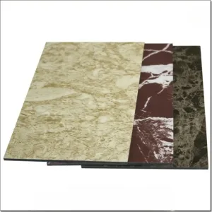 China UV And Impact Resistant Marble Aluminum Composite Panel Coated With PE PVDF on sale