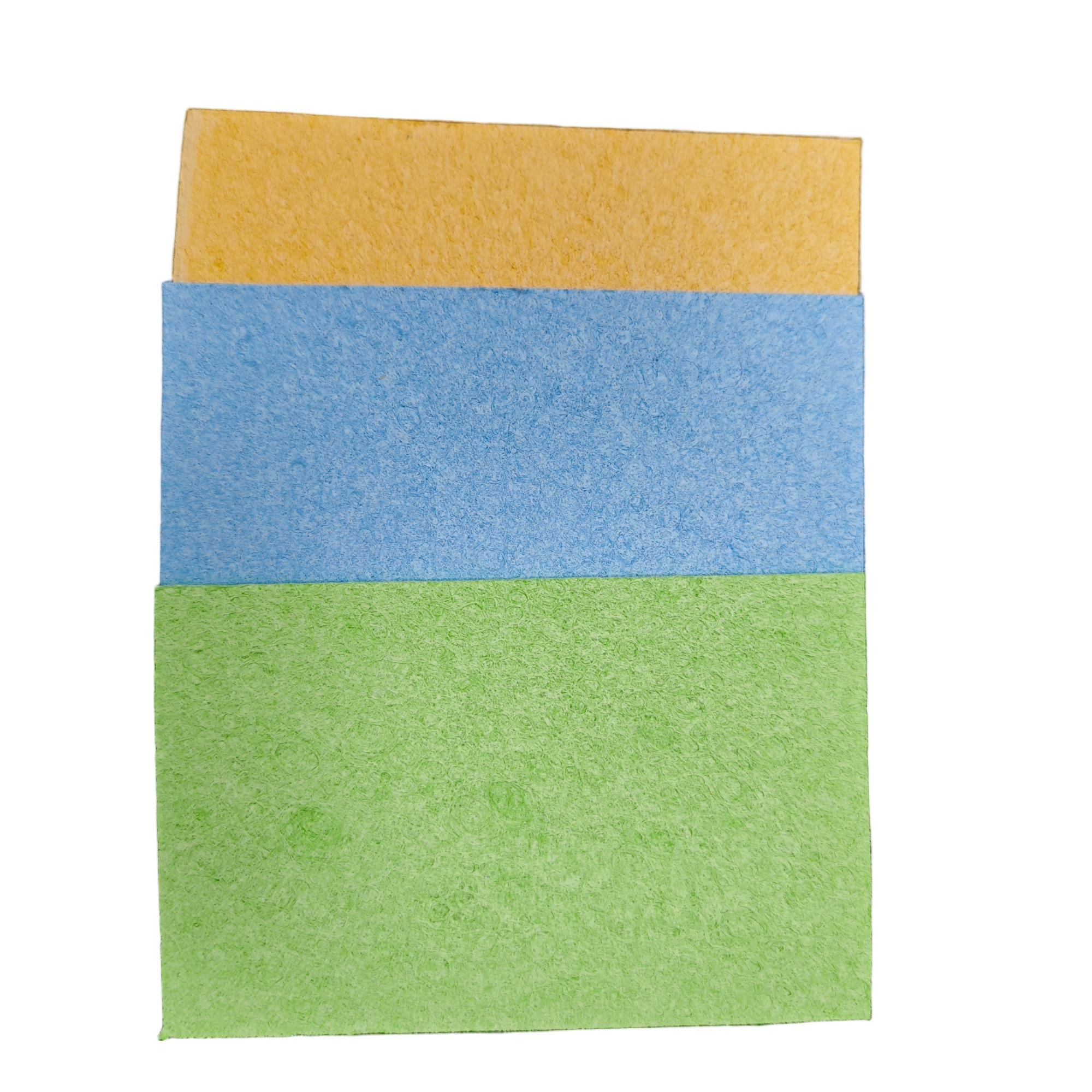 High Absorbency Custom-Shaped Kitchen Scrubber Square Compressed Cellulose
