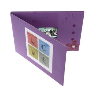 USB Downlaoding Custom Video Greeting Cards CMYK Printing Handmade