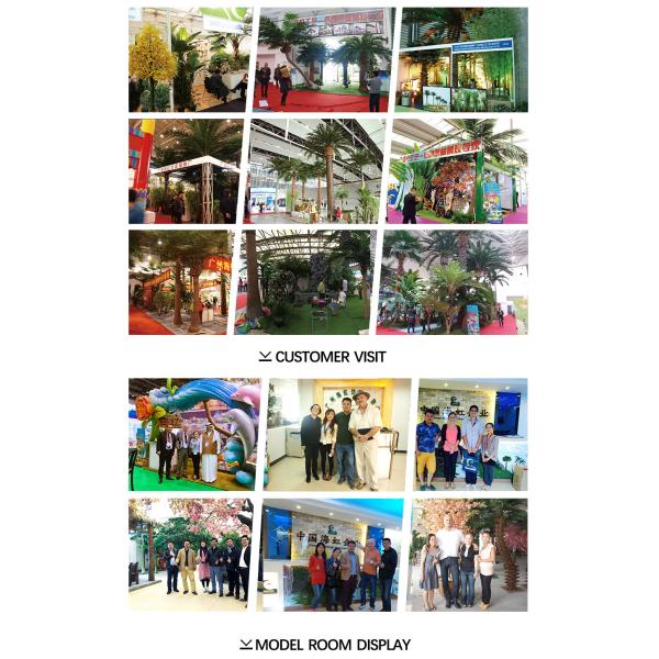 Custom Size 200cm Cherry Artificial Landscape Trees With Fruits Green In Four Seasons