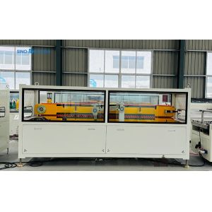 sino holyson HSJZ-65-132 37kw Motor Power WPC Door Frame Production Line / WPC