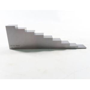 9 Step Wedge Test Block With Orange Case 0.1-2 Inch Calibration 1018 Steel