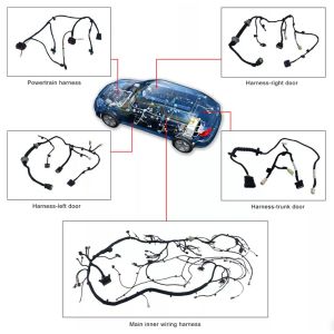 Insulated Wire Harness Cable Assembly Copper , Equivalent Auto Wiring Harness