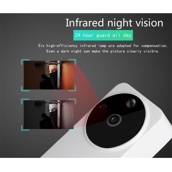 Danmini Wi-Fi Doorbell Video Door Phone Wireless Doorbell Support Night Vision Motion Detection(WF04-ty)