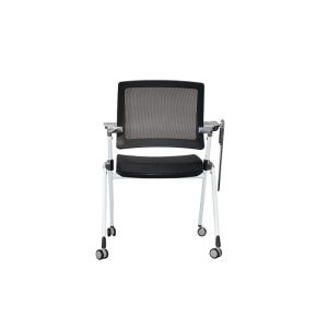 China Executive Mesh Back Foldable Training Office Chairs With Movable Wheels on sale
