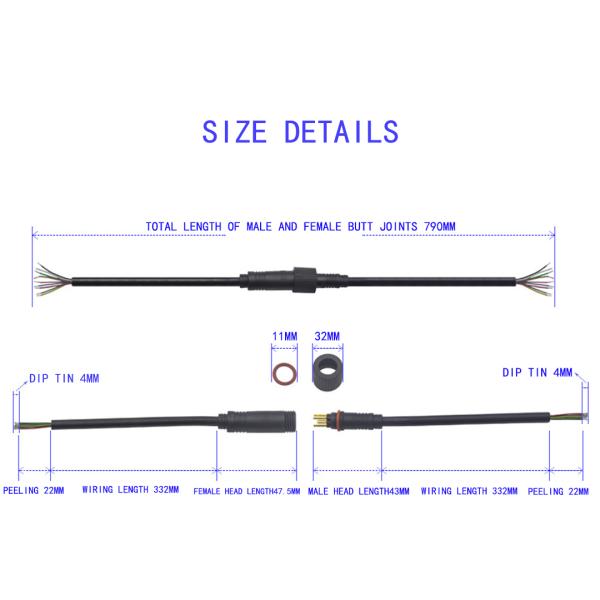 OEM M13 9 Pin Electric Scooter Wire Connectors