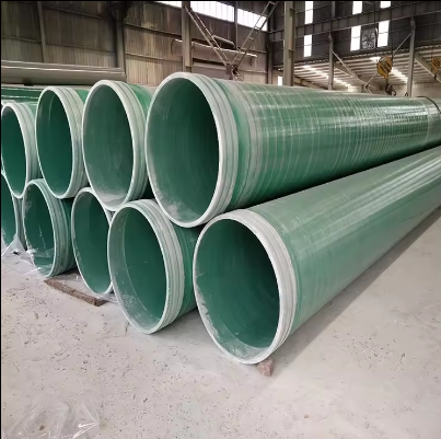 High Pressure Fiberglass Reinforced Plastics Mortar FRP Pipe Round Customized Underground Sand Pipe