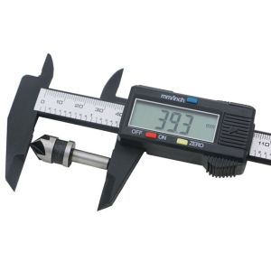 150mm 6inch LCD Digital Electronic Carbon Fiber Vernier Caliper Gauge Micrometer
