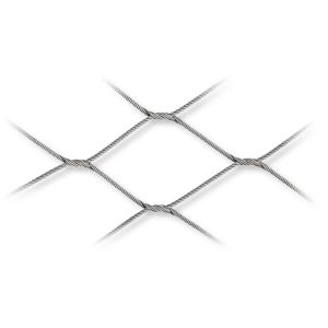 Hand Woven Stainless Steel Wire Rope Mesh , Flexible Wire Mesh Netting Durable