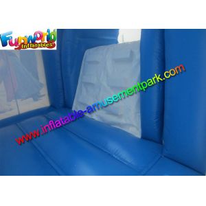 Frozen Carriage Inflatable Bouncer Slide Air Bouncy Castle With Plato Material