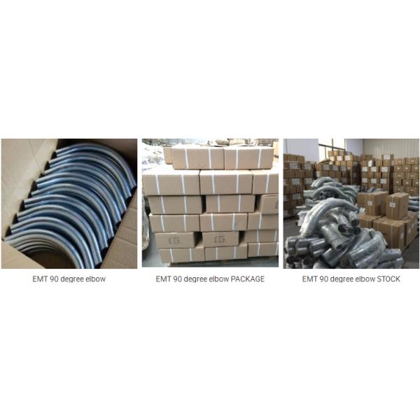 UL Listed 90 Degree EMT Conduit And Fittings Pre-galvanized Steel EMT Conduit Elbows