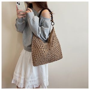 Handbags Raffia Beach Market Shopping Bag Summer Beach Holiday Dress Luxury Lady
