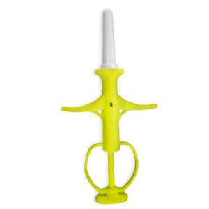 Yellow Color Syringe Animal ID Microchip 1.4 * 8mm Chip Size Pet Identification