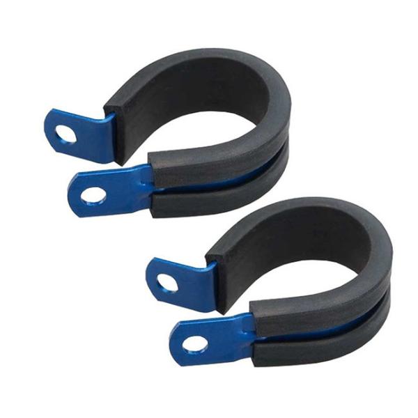 Buy AN3 Brake Hose Clips Cushioned Insulated Metal Hose Clamp Holder at wholesale prices