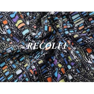 Poly Yarn Spandex Pattern Print Activewear Knit Fabric Waterproof Airproof
