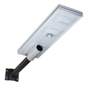 Motion Sensor Solar Parking Lot Lights With Pole 100w 2700k-6500k Color