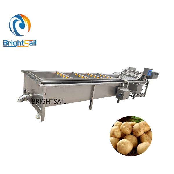 Buy Fruit Vegetable SUS304 4.5kw Air Bubble Washing Machine at wholesale prices