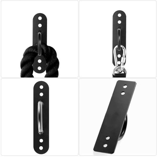 300 kg Load Capacity Carbon Steel Bicycle Wall Anchor for Battle Rope/Resistance Bands