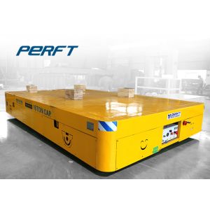 Paper Making Industry Trackless Transfer Wagon On Cement Floor