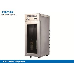 Two Bottle Wine Dispenser High Efficient Evaporator CE Certification