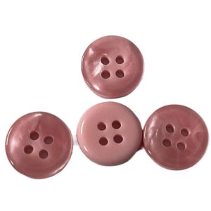 1/2" 4 Holes Plastic Shirt Buttons With Chalk Back Use For Shirt Blouses