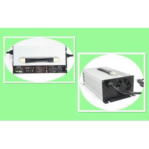 Quality Black Silver Automatic Battery Lithium Charger With LCD Volt And Current Display for sale