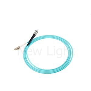 ST-ST Multimode Fiber Optic Patch Cables Simplex 2.0 or 3.0 Mm Aqua Color cable