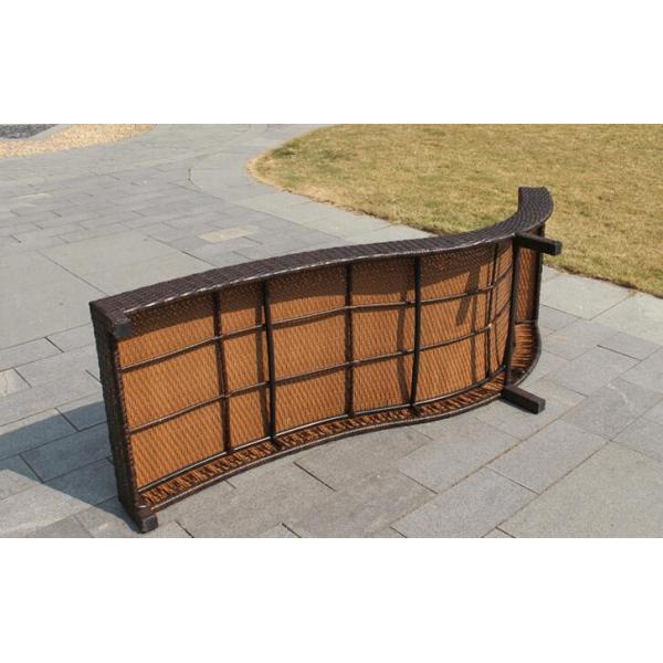 Leisure Aluminium PE Rattan Sunbed All weather Outdoor Garden Patio Lounge chaise chair