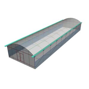 Single Span Greenhouse 8-12m Wide with 90mph Wind Resistance