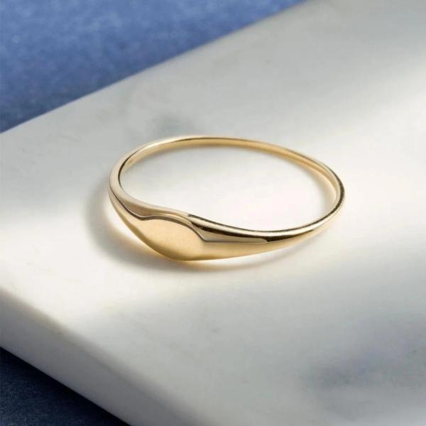 Buy 925 Sterling Silver 18K Gold Plated Band Rings Jewelry for Women Man Unisex Accessories at wholesale prices