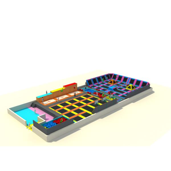 Various Colors Kids Trampoline Set , Kids Jumping On Trampoline Play Centre KPB160929