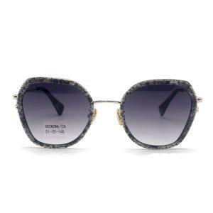 BS002M Acetate Metal Spectacles with polygonal eyeshape