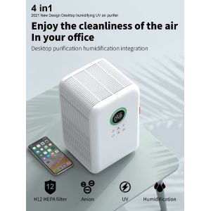 Portable UV Air Purifier With Negative Anion Humidifier