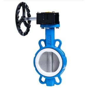 Diaphragm Structure 4 Inch Wafer Center Butterfly Valve Manual Handle for OEM