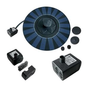 Outdoor Decoration Floating Solar Fountain for Bird Bath Solar Panel Water