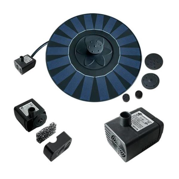 Outdoor Decoration Floating Solar Fountain for Bird Bath Solar Panel Water