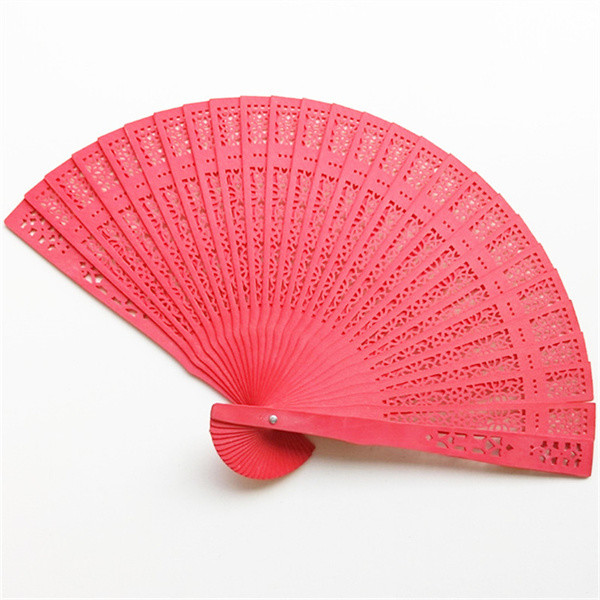 Buy Personalized Foldable Hand Fans Custom Colorful Sandalwood Folding Hand Fan at wholesale prices