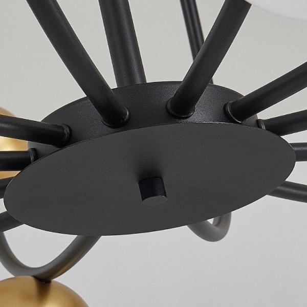 6heads Acrylic Iron Modern Pendant Light Indoor Decoration