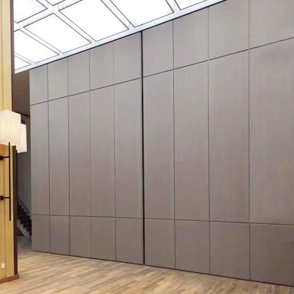 Soundproof Office Floor to Ceiling Partition Wall With Movable Track Aluminium