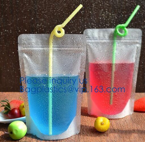 Biodegradable Liquid Packaging Leakage Proof Pouch Custom Printed Stand Up Aluminium Foil Spout Bags Water Drinking Bag