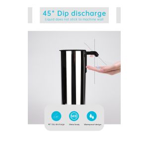 Automatic Touch Free Liquid Soap Dispenser 304 Stainless Metal Body