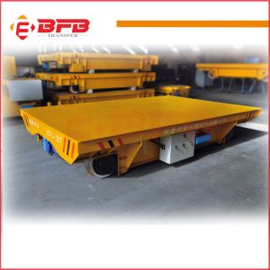 Cable Reels Powered Material Handling Rail Flat Cart industry usage