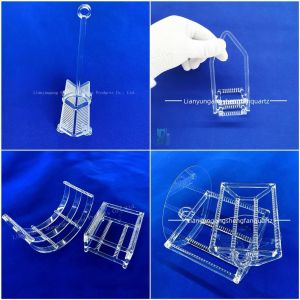 High-temperature resistant transparent quartz glass tube quartz boat